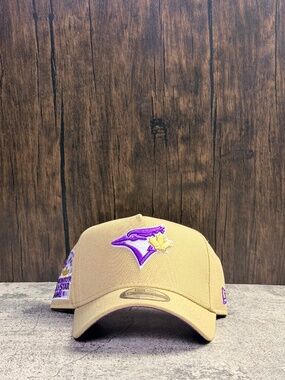 NEW New Era 9FORTY Toronto Blue Jays Khaki Purple 1991 All-Star Game Snapback OS
